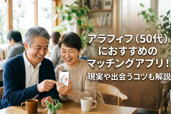 アラフィフ（50代）におすすめのマッチングアプリ！現実や出会うコツも解説